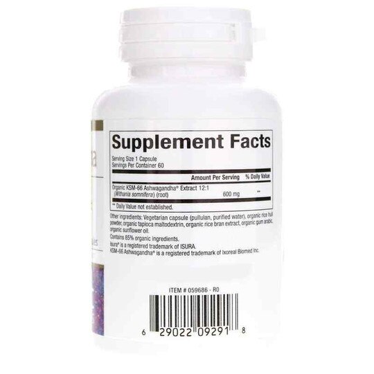 Ashwagandha 600 Mg, 60 Veg Capsules, BCN