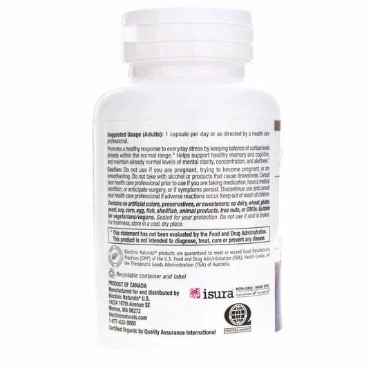 Ashwagandha 600 Mg, 60 Veg Capsules, BCN
