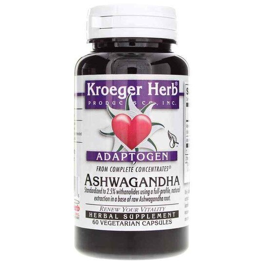 Ashwagandha, 60 Veg Capsules, KRH