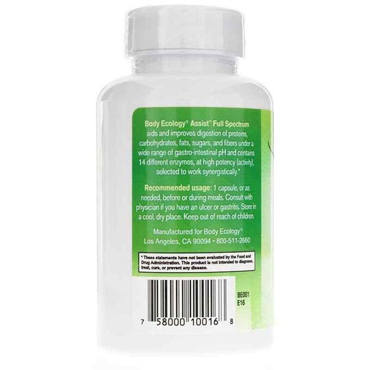 Assist Full Spectrum Enzymes, 90 Veg Capsules, BOE