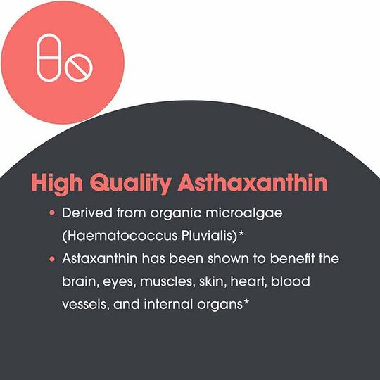 Astaxanthin 12 Mg, 60 Softgels, ARG