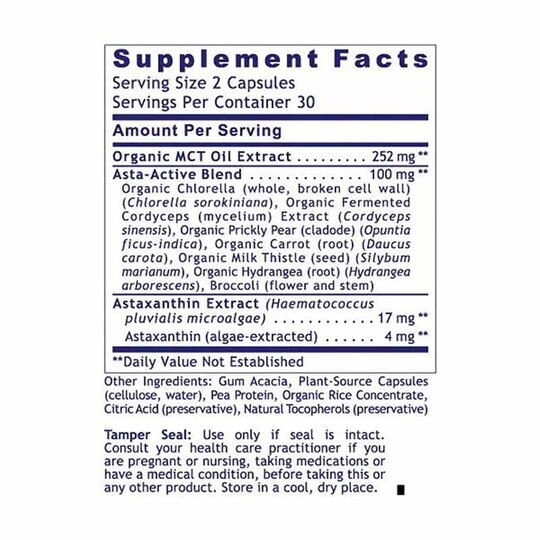 Astaxanthin Complex Algae Extracted, 60 Veg Capsules, PRL