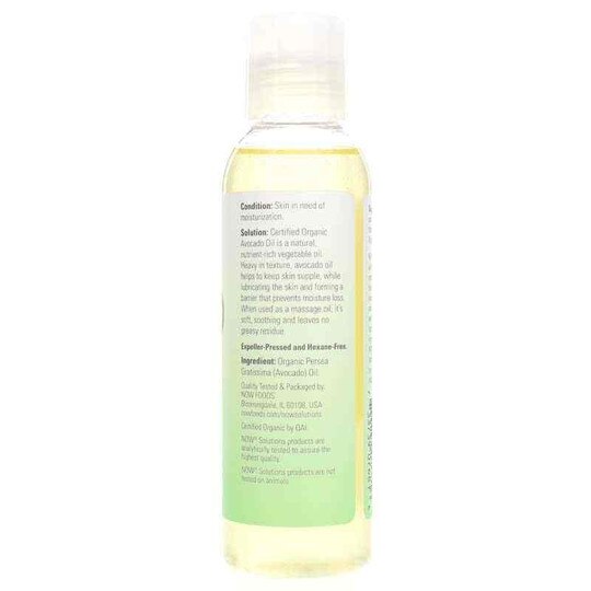 Avocado Oil Certified Organic, 4 Oz, NOW