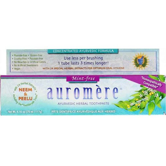 Ayurvedic Herbal Toothpaste MintFree, Auromere