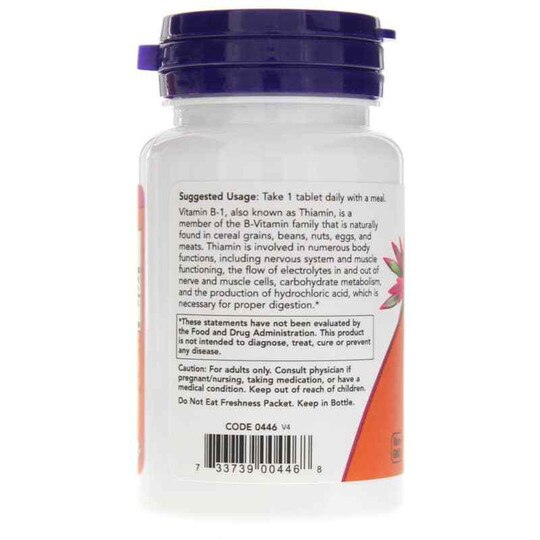B-1 100 Mg, 100 Tablets, NOW