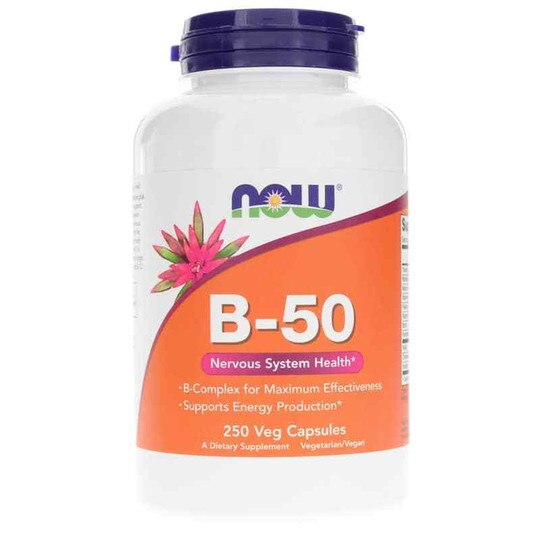 B-50 Capsules, 250 Veg Capsules, NOW