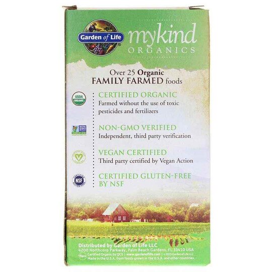 Once Daily, Garden of Life mykind Organics