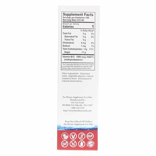 B12 1000 Mcg Methylcobalamin, 2 Oz, BTN