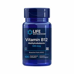 Vitamin B12 Methylcobalamin, 500 mcg, 100 vegetarian lozenges