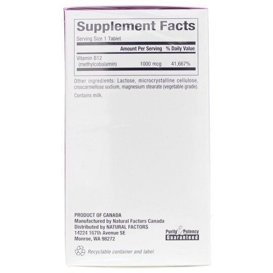 B12 Methylcobalamin 1000 Mcg Bonus Pack, 90 Chewable Tab, NF