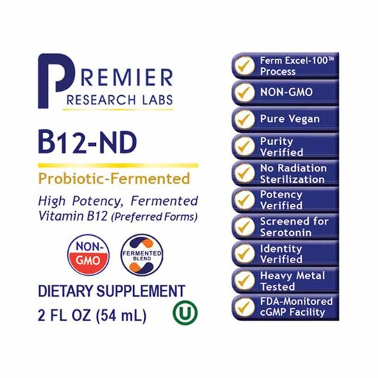 B12-ND Liquid 1,000 Mcg, 2 Oz, PRL