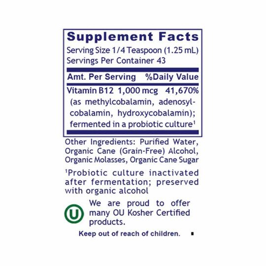 B12-ND Liquid 1,000 Mcg, 2 Oz, PRL