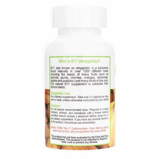 B17 Amygdalin 100 Mg, 100 Capsules, APP