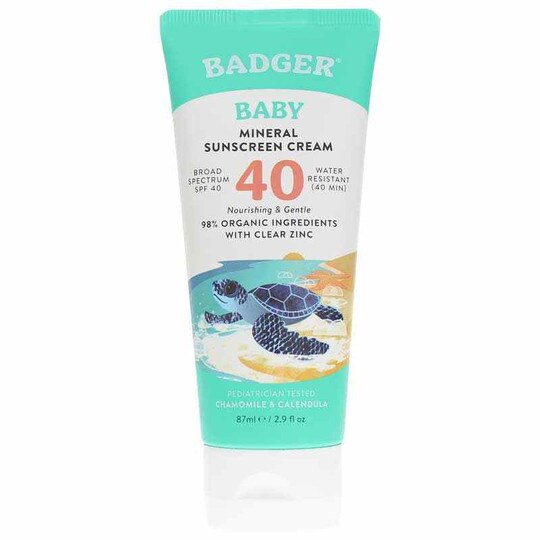 Baby Mineral Sunscreen Cream SPF 40, 2.9 Oz, BA
