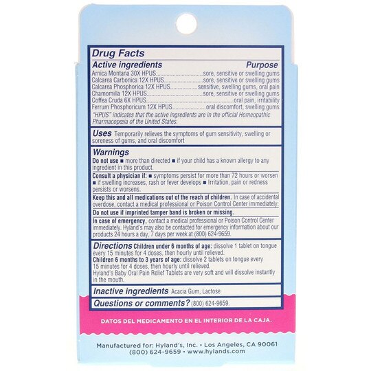 Baby Oral Pain Relief, Hylands