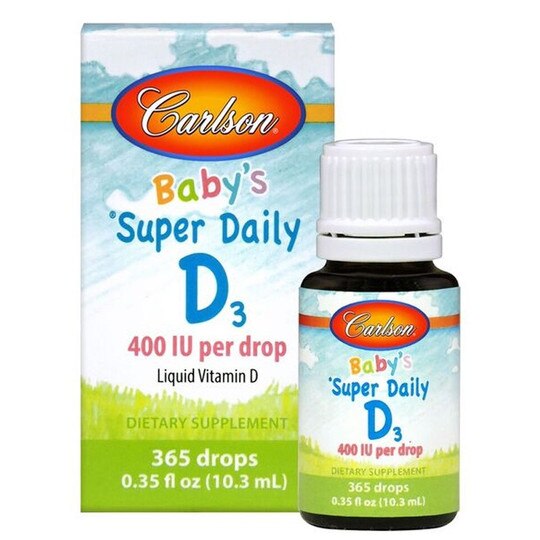 Baby S Super Daily D3 400 Iu Vitamin D Liquid Carlson Labs