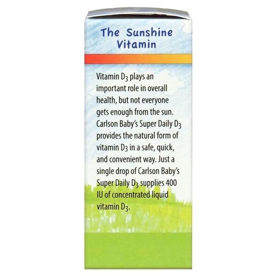 Baby's Super Daily D3 400 IU Vitamin D Liquid, Carlson Labs