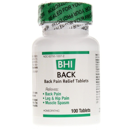 Back Pain Relief Tablets, 100 Tablets, BHI