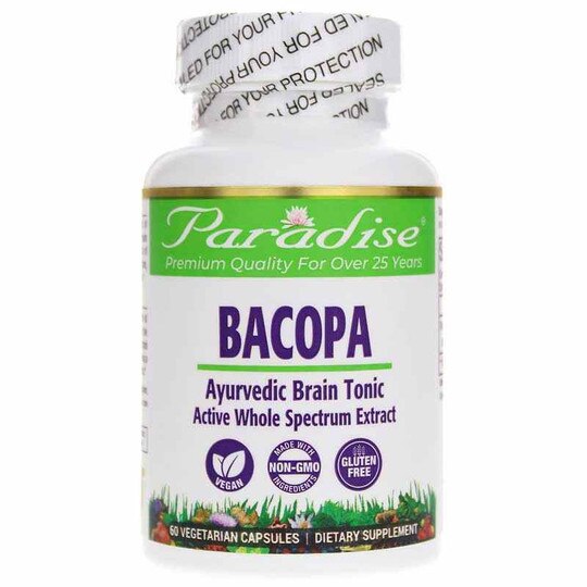 Bacopa Organic 250 Mg, 60 Veg Capsules, PHE