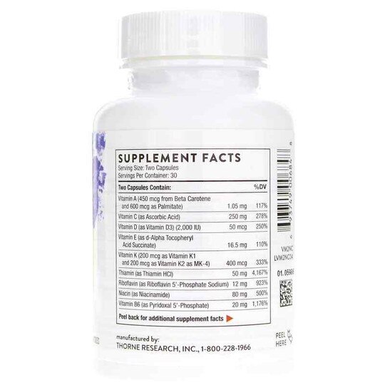 Basic Nutrients 2/Day non NSF CERTIFIED, 60 Veg Capsules, THR
