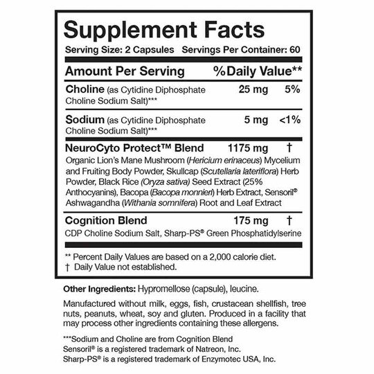 BDNF Essentials Neuroplasticity Support, 120 Capsules, RSN