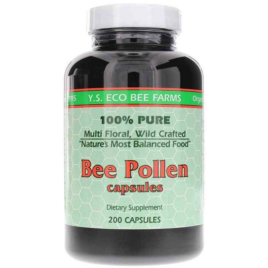 Bee Pollen Capsules, 200 Capsules, YSO