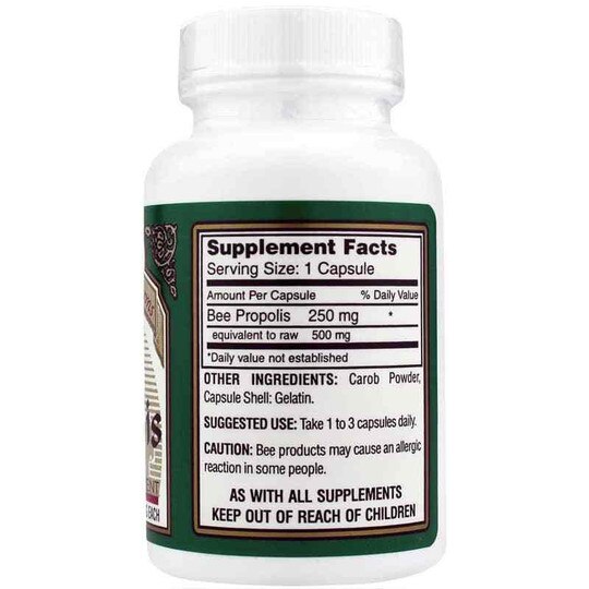 Bee Propolis 500 Mg, 100 Capsules, PMHF