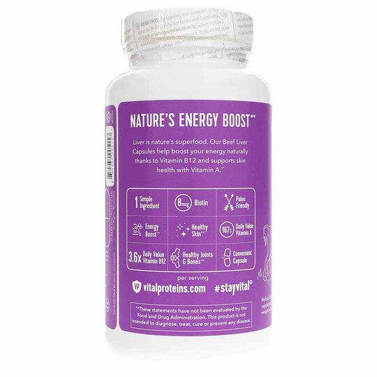 Beef Liver, 120 Capsules, VPS