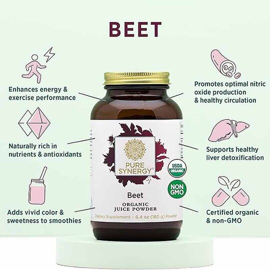 Beet Organic Juice Powder, 6.4 Oz, PSY