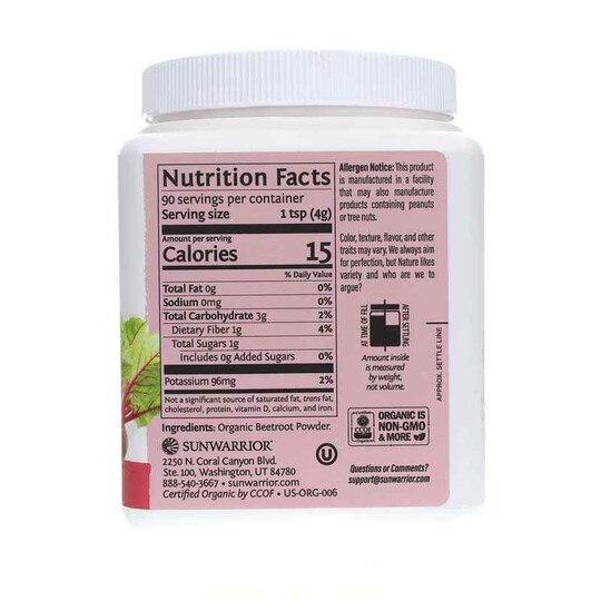 Beetroot Powder Organic, 12.69 Oz, SUW