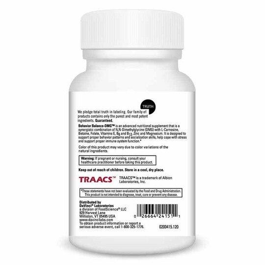 Behavior Balance-DMG, 120 Veg Capsules, DL