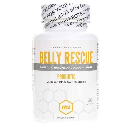 Belly Rescue Probiotic, 30 Capsules, NBI