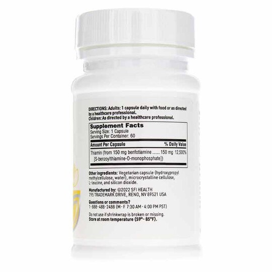 Benfotiamine 150 Mg, 60 Capsules, KL