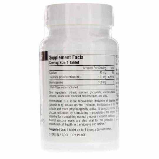 Benfotiamine 150 Mg Source Naturals