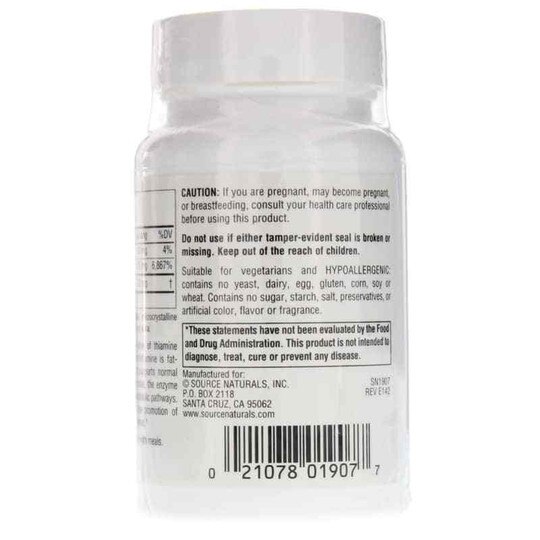 Benfotiamine 150 Mg Source Naturals