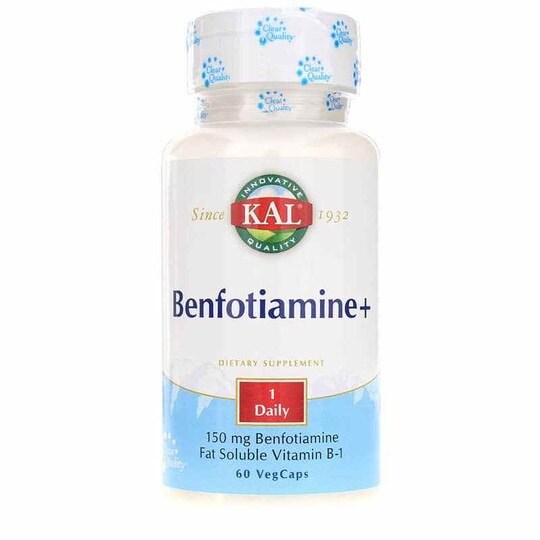 Benfotiamine+ 150 Mg, 60 Veg Capsules, KAL
