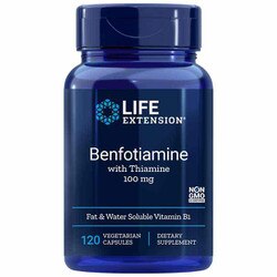 Benfotiamine with Thiamine, 100 mg, 120 vegetarian capsules
