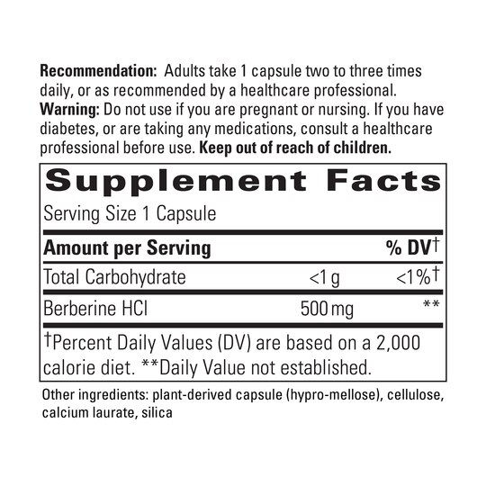 Berberine, 120 Veg Capsules, INT