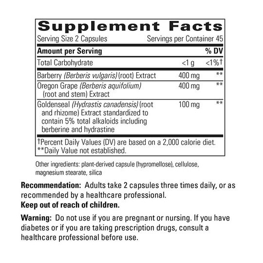 Berberine Complex, 90 Veg Capsules, INT