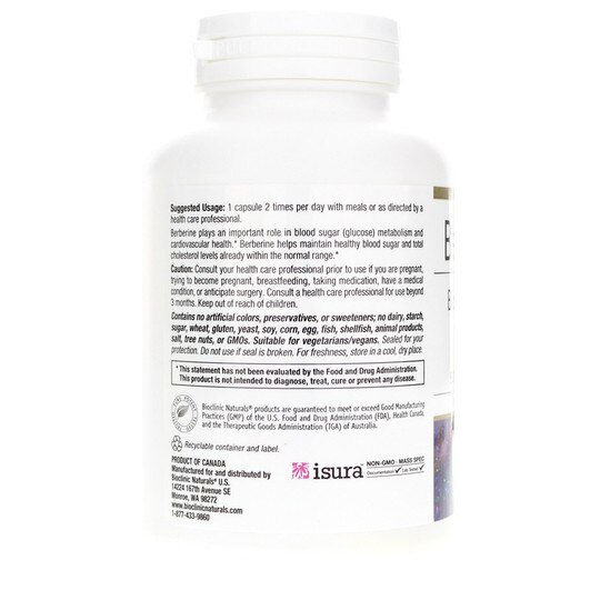 Berberine HCl 500 Mg, 90 Veg Capsules, BCN