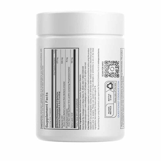 Berberine Phytosome+, 60 Capsules, CDE