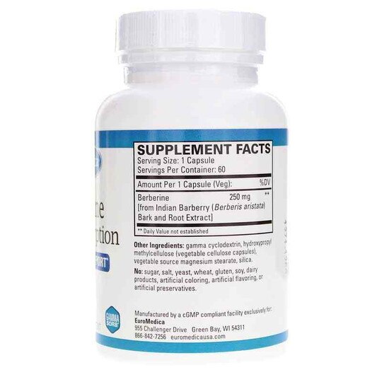 Berberine Ultra Absorption, 60 Capsules, EUMD