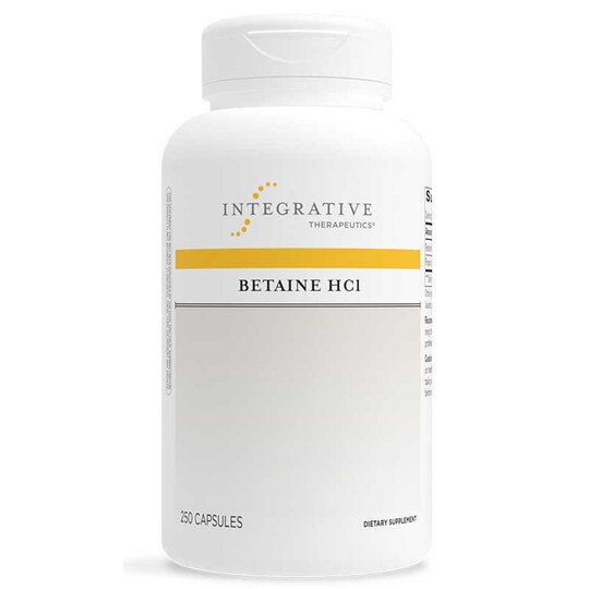 Betaine HCl, 250 Veg Capsules, INT