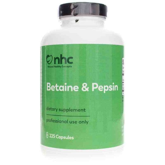 Betaine & Pepsin, 225 Capsules, NHC