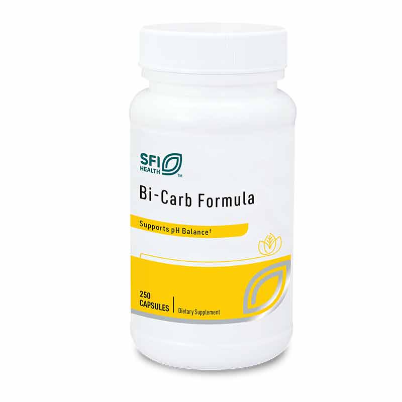 Bi carb formula by klaire labs is a natural antacid supplement that