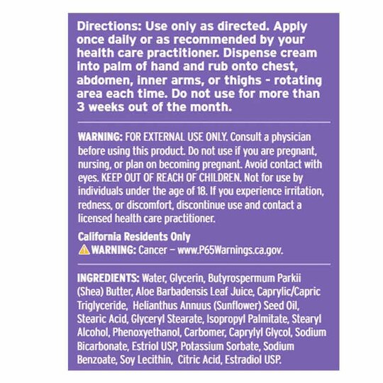 BiEstro-Care Body Cream, 4 Oz, LFL