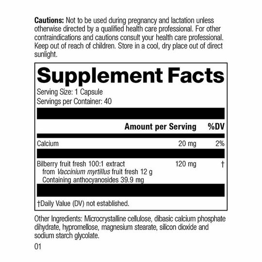 Bilberry Forte, 40 Capsules, SP