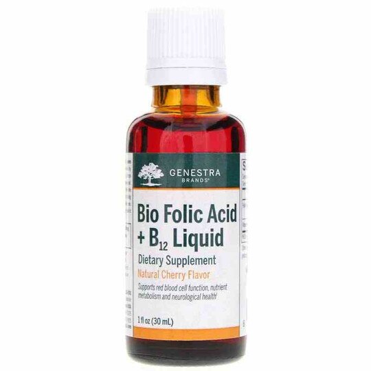 Bio Folic Acid + B12 Liquid, Genestra