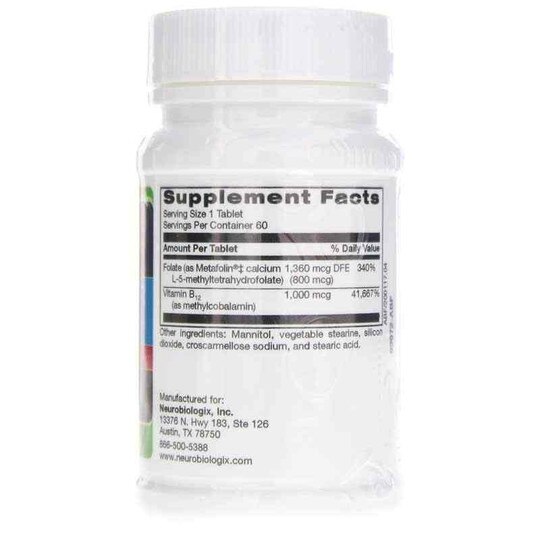 BioActive B12-Folate, 60 Tablets, NBX