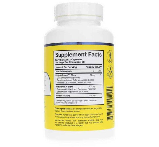 BioDisrupt Comprehensive Microbial Support, 120 Capsule, RSN